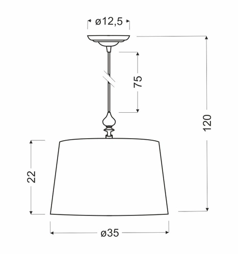 Prima závěsná lampa chrom 1x60W E27 stínidlo stříbrná