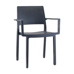 Zahradní židle Kate Arm SCAB Design stohovatelná černá s područkami