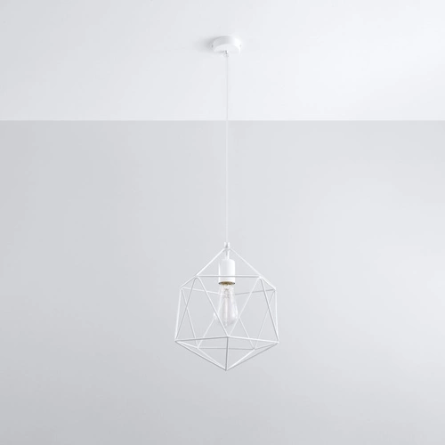 Závěsná lampa GASPARE bílá