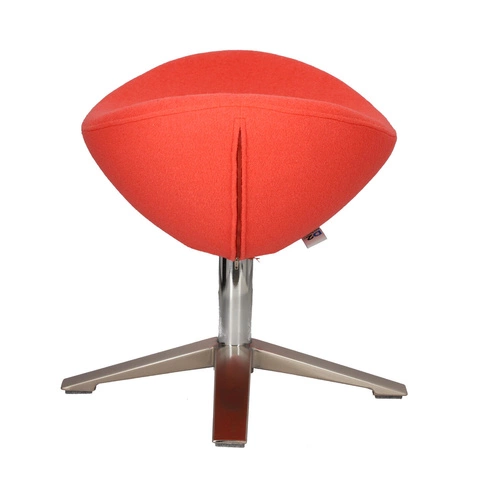 Otočný taburet Jajo Soft D2.DESIGN čalouněný korálový do obýváku inspirovaný Egg