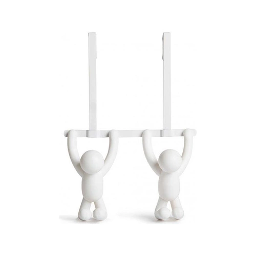 Umbra Buddy bílý závěsný věšák na dveře moderní matný dekorativní do předsíně