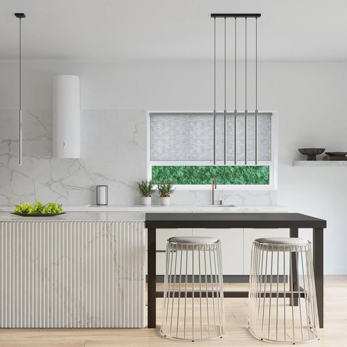 Závěsné svítidlo Pastelo chrom lesklý moderní výškově nastavitelné nad stůl do obýváku nebo jídelny