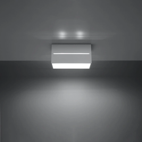 Stropní svítidlo LOBO MAXI bílé moderní kovové do obýváku, kuchyně nebo ložnice