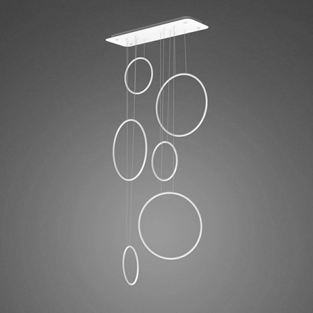 Led kruhová závěsná lampa č.8 90cm 4K stmívatelná