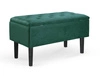 Čalouněná lavice se zásuvkou Calgala tmavě zelená do předsíně a ložnice
