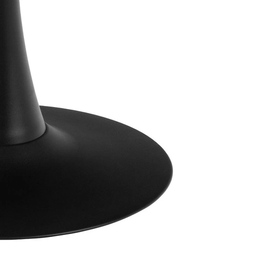 Jídelní kulatý stůl Malta Aberta 90 cm hnědá lesklá keramika na jedné noze industriální Actona