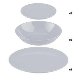 Stolová sada Colorama 18-dílná šedá