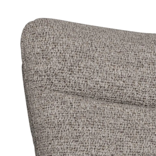 Actona Grafton šedá čalouněná otočná jídelní židle