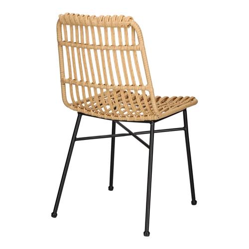 Sada 6 židlí Surabaya přírodní/černé nohy