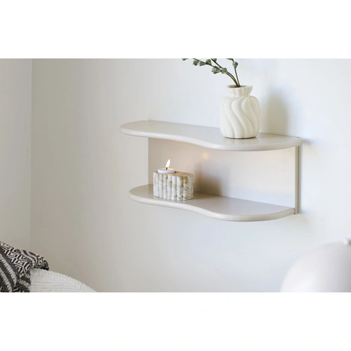 House Nordic cementový svícen na čajové svíčky hnědo‑béžový do obýváku 10,5 cm