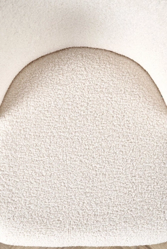 Čalouněná židle Vanda krémová boucle do jídelny a obýváku moderní skandinávský styl Intesi