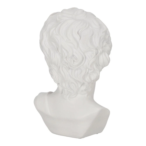 Dekorační soška hlava Davida Atmosphera bílá moderní do obýváku nebo jako dárek 25 cm