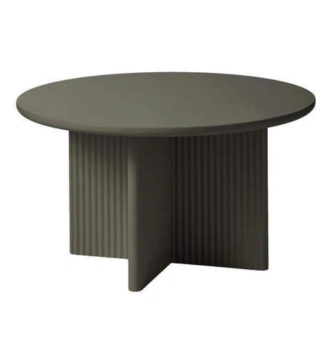 Konferenční stolek Palma kulatý 80 cm zelený moderní do obývacího pokoje