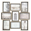 Černý dřevěný závěsný multirám na 9 fotografií 10x15 Molly Atmosphera na stěnu