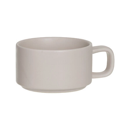 Keramická konvice na čaj Nature 5five simply smart béžová s bambusovým podtáckem 400 ml