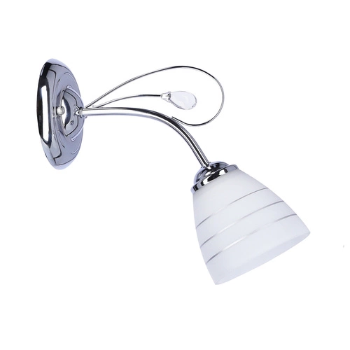 Nástěnné svítidlo Simpli moderní bílé chrom glamour s krystalem do obývacího pokoje a ložnice CANDELLUX