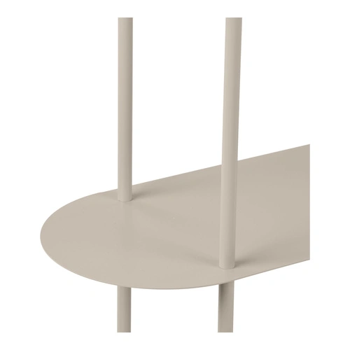 Kovový regál na knihy Rieti House Nordic loftový pískový 118 cm