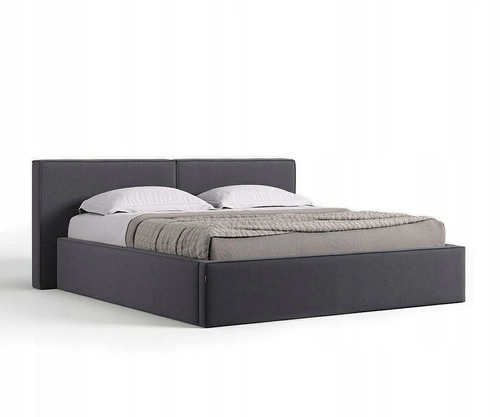 Čalouněná postel Britney 160x200 šedá s úložným prostorem moderní do ložnice