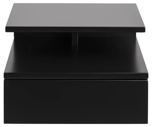 Závěsný noční stolek černý se zásuvkou 35 cm moderní Actona Ashlan do ložnice loft