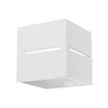 Moderní nástěnné svítidlo LOBO bílé hliníkové do ložnice a obývacího pokoje Sollux Lighting