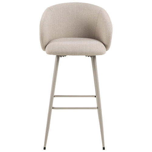 Barová židle s opěradlem Eleanor béžová čalouněná do kuchyně a k ostrůvku skandinávský styl Actona