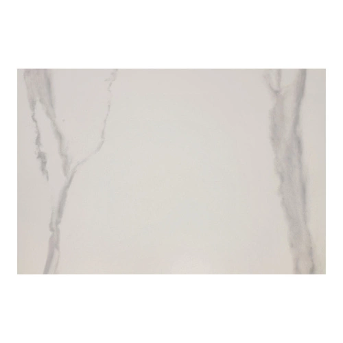 Jídelní kulatý stůl Simplet Skinny Premium Stone bílý mramor moderní na jedné noze 90 cm