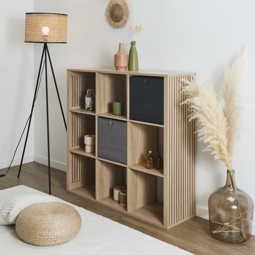 Box / Krabice do regálu 30x30cm Poli černá