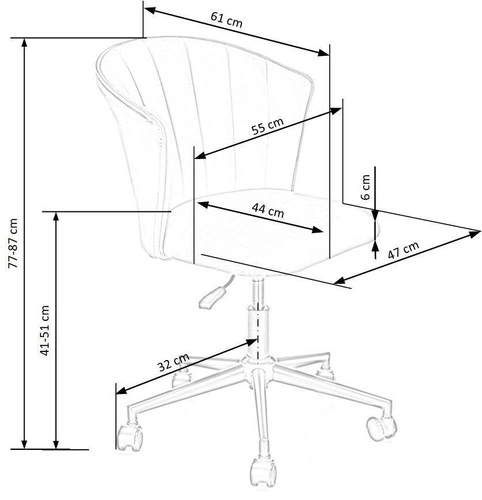 Ergonomická kancelářská židle Cossio sametová šedá otočná moderní do kanceláře Intesi
