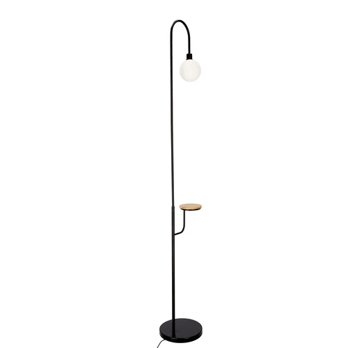 Černá stojací lampa 1x40W G9