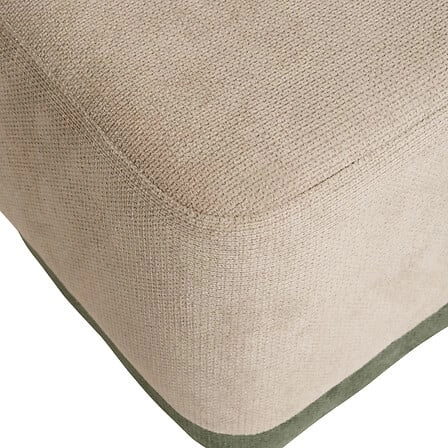 Taburet do obýváku Doki 2 v 1 čtvercový sametový zeleno-šedý 41 cm