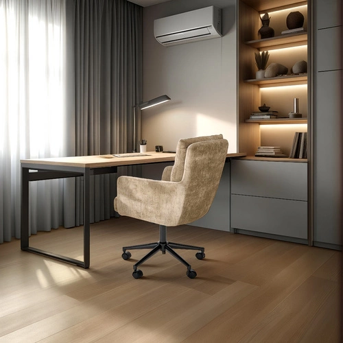 Ergonomická kancelářská židle Resof béžová otočná s nastavitelnou výškou na práci Intesi