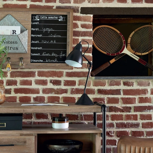 Aude moderní černá kovová stolní lampa s nastavitelným ramenem do kanceláře a studentského pokoje Atmosphera