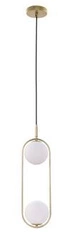 Závěsná lampa Cordel 2x28W G9 mosazná