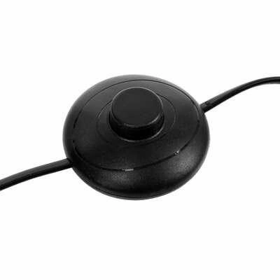 Stojací lampa do obýváku Olme Atmosphera boho černý ratan 143 cm podlahové lampy