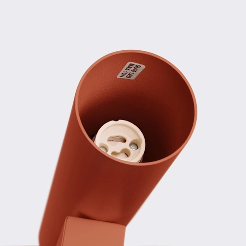 Nástěnné svítidlo Lagos 2 loftové červené ocelové do obýváku a ložnice svítí dolů