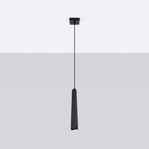 Závěsné svítidlo PRYSM 1 černé moderní ocelové do obýváku kuchyně jídelny nad ostrůvek