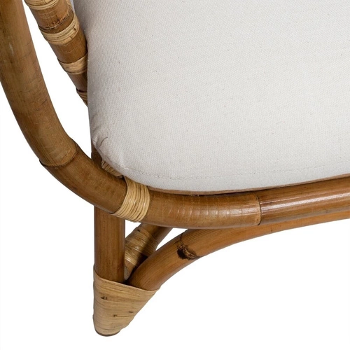 Pohovka Farah rattan/bílá