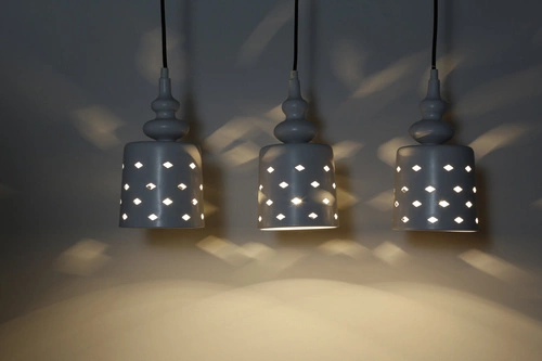 Závěsná lampa Hamp 3x60W E27 bílá