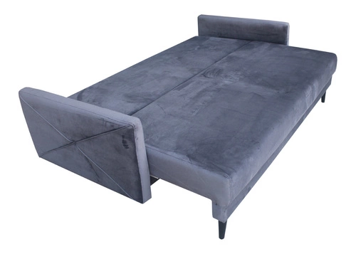 Rozkládací pohovka Saxo skandinávská žlutá s úložným prostorem na lůžkoviny do obýváku