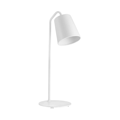 Stolní lampa ZEN T bílá kovová moderní noční lampička do ložnice 56 cm Step into Design
