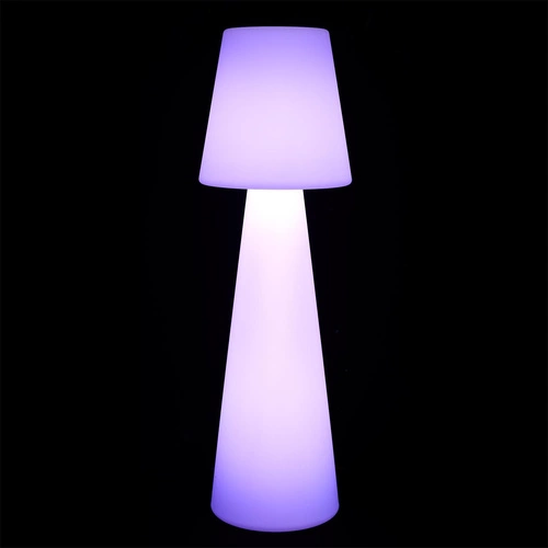 Stojací LED lampa Colorfull 110 cm bílá moderní s dálkovým ovládáním do obýváku i na terasu Intesi