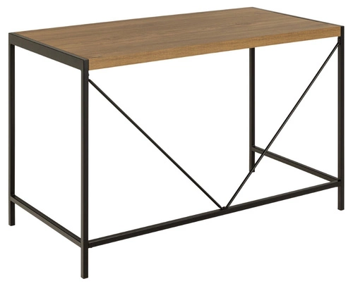 Industriální psací stůl Bahamas dub rustikální 120x60 cm moderní do pracovny a kanceláře Actona