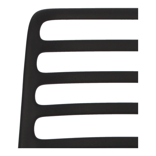 Zahradní židle Valla černá Intesi moderní plastová stohovatelná snadné čištění