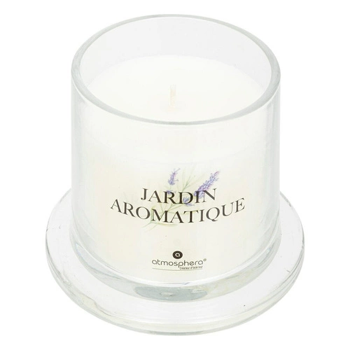 Vonná svíčka pod skleněným poklopem Atmosphera Oudy zahrada ve skle elegantní 240g vhodná jako dárek