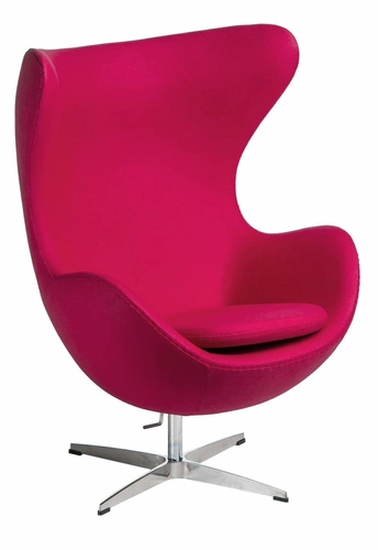 Moderní otočné a houpací křeslo ušák Jajo D2.DESIGN do obýváku a kanceláře růžový kašmír