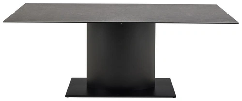 Jídelní stůl Marbella 200x100 černý moderní na jedné noze