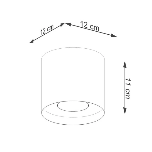 Stropní svítidlo bílé MIKA moderní minimalistické do obýváku a ložnice SOLLUX
