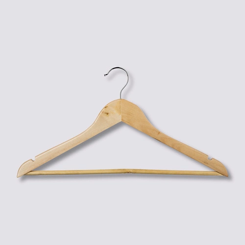 5five simply smart sada 4 dřevěných ramínek na oblečení do šatní skříně v přírodní barvě