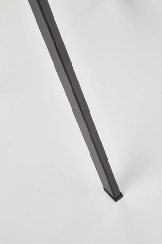 Čalouněná jídelní židle Vermont Intesi hořčicová moderní s černými nohami