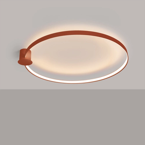 Stropní LED svítidlo RIO 110 červené kulaté moderní do obýváku a kuchyně Thoro